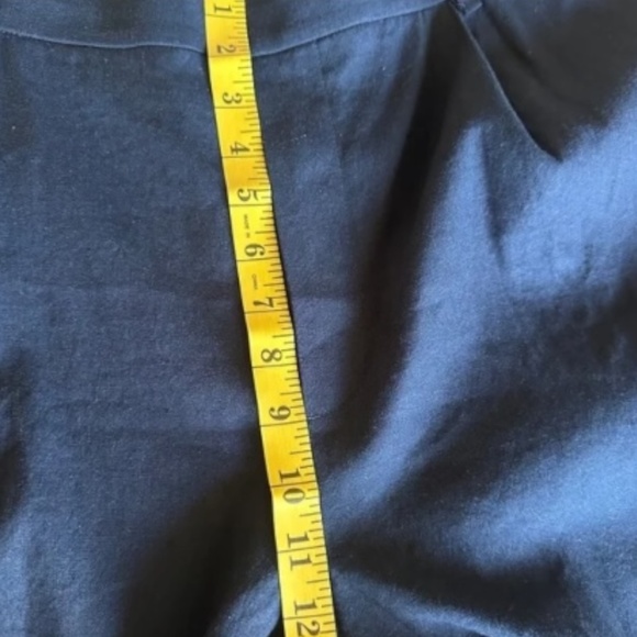 VINCE High Waist Pull-on Stretch Linen Blend Pants in Costal Navy - Picture 11 of 11